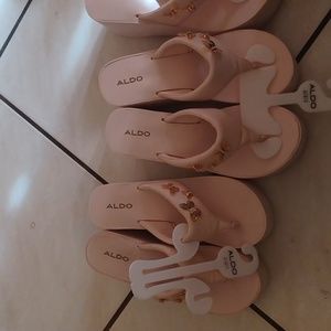 ALDO Pink wedged heels